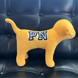 Victoria's Secret Pink Nation Plush Puppy Dog Limited Stuffed Gold Yellow EUC